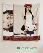 Miumiu Throw Blankets